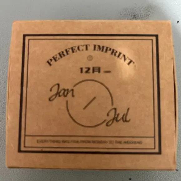 Perfect Imprint Wooden Stamp Set Months Jan-Dec Journaling Scrapbooking New - Picture 5 of 6